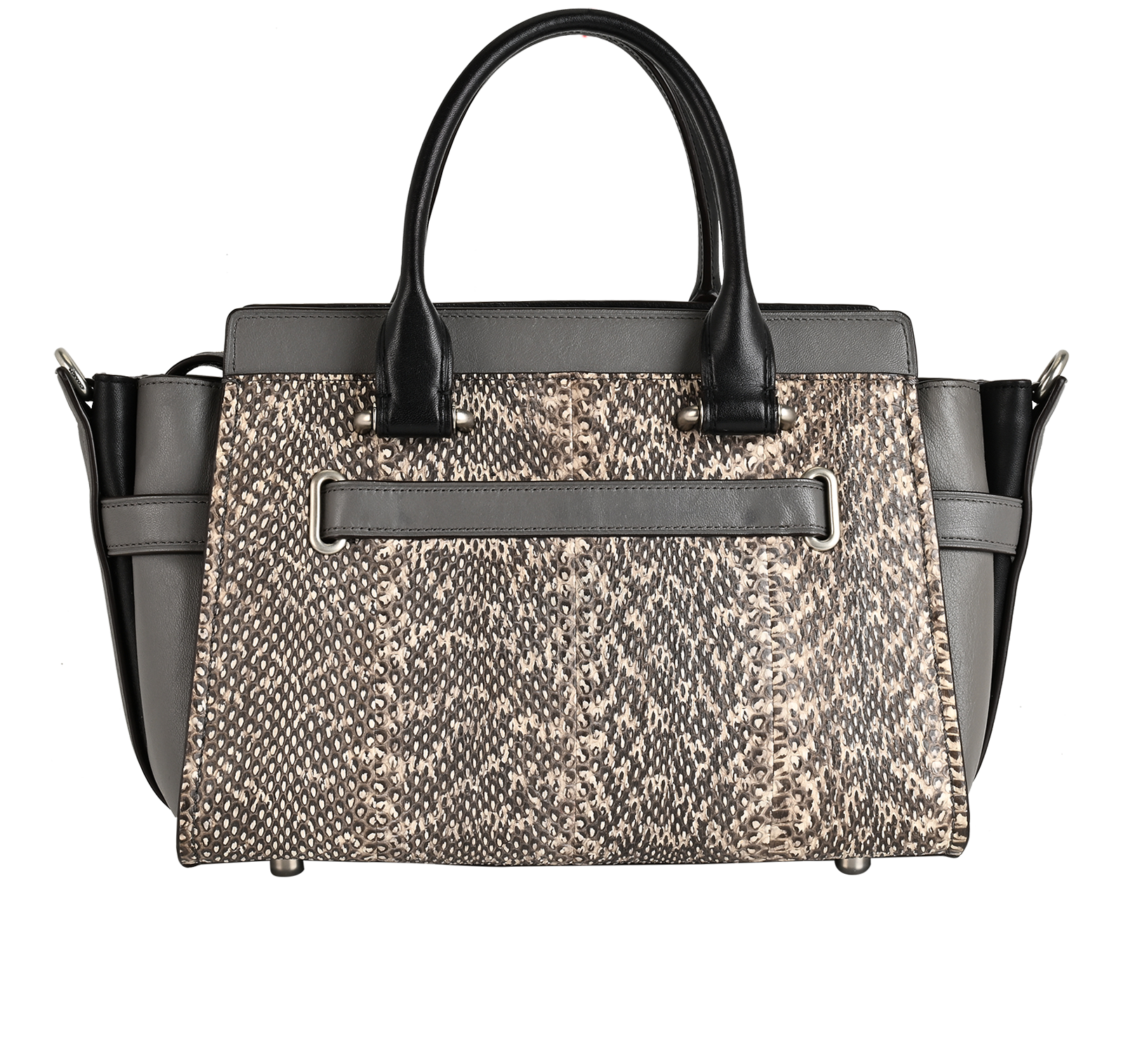 Swagger 27, &pound;110, Handbags, Brown/Cream/Grey, Leather, Back view